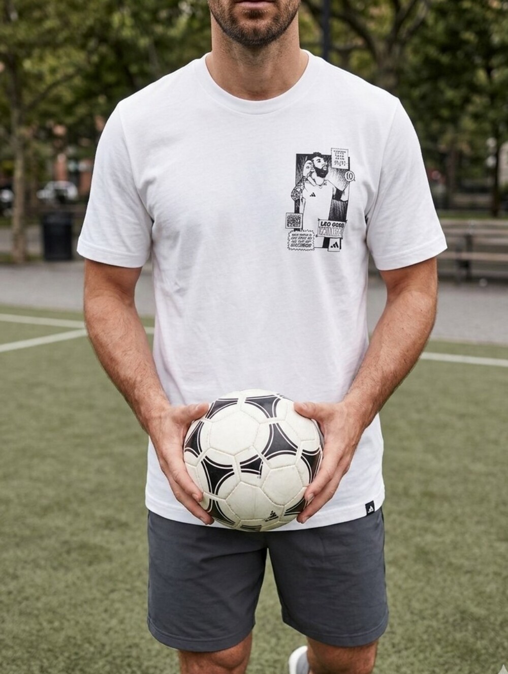 Men's Adidas Messi Comic Strip T-shirt -Limited Edition